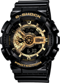 Часы Casio G-shock 110RG (Черные/Золото)